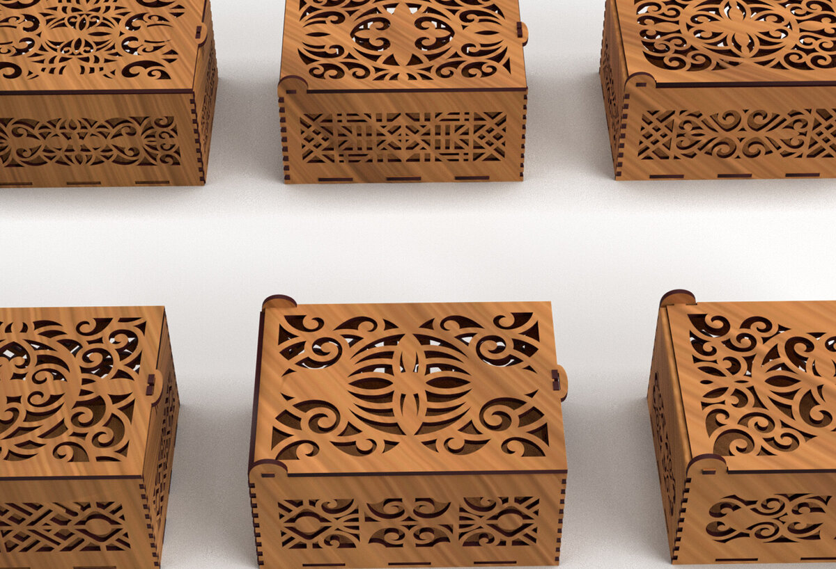 Intra απο ξύλο plywood 3mm-4mm πάχος – Στολίδια Ξύλινο κουτί δώρου 05 Δίασταση  20x20 cm INTRAFABR-80511913