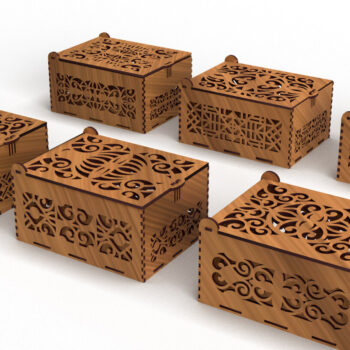 Intra απο ξύλο plywood 3mm-4mm πάχος – Στολίδια Ξύλινο κουτί δώρου 05 Δίασταση  20x20 cm INTRAFABR-80511913 - Image 2