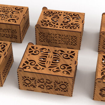 Intra απο ξύλο plywood 3mm-4mm πάχος – Στολίδια Ξύλινο κουτί δώρου 05 Δίασταση  20x20 cm INTRAFABR-80511913 - Image 3