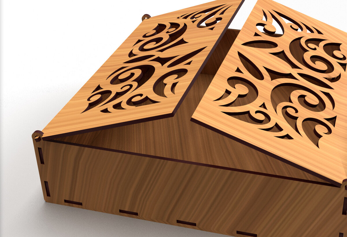 Intra απο ξύλο plywood 3mm-4mm πάχος – Στολίδια Ξύλινο κουτί δώρου 06 Δίασταση  20x20 cm INTRAFABR-80961174