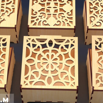 Intra απο ξύλο plywood 3mm-4mm πάχος – Στολίδια Ξύλινο κουτί δώρου 07 Δίασταση 20x20 cm INTRAFABR-84189617 - Image 1