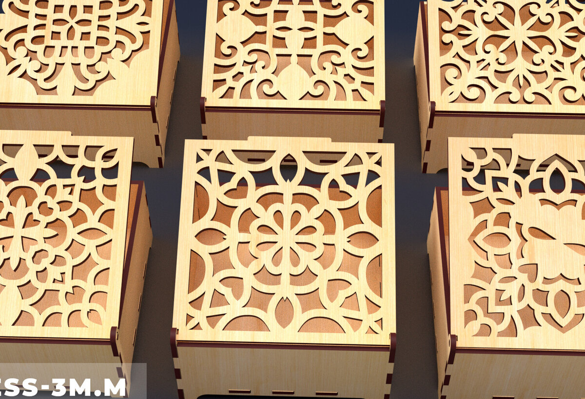 Intra απο ξύλο plywood 3mm-4mm πάχος – Στολίδια Ξύλινο κουτί δώρου 07 Δίασταση  20x20 cm INTRAFABR-84189617