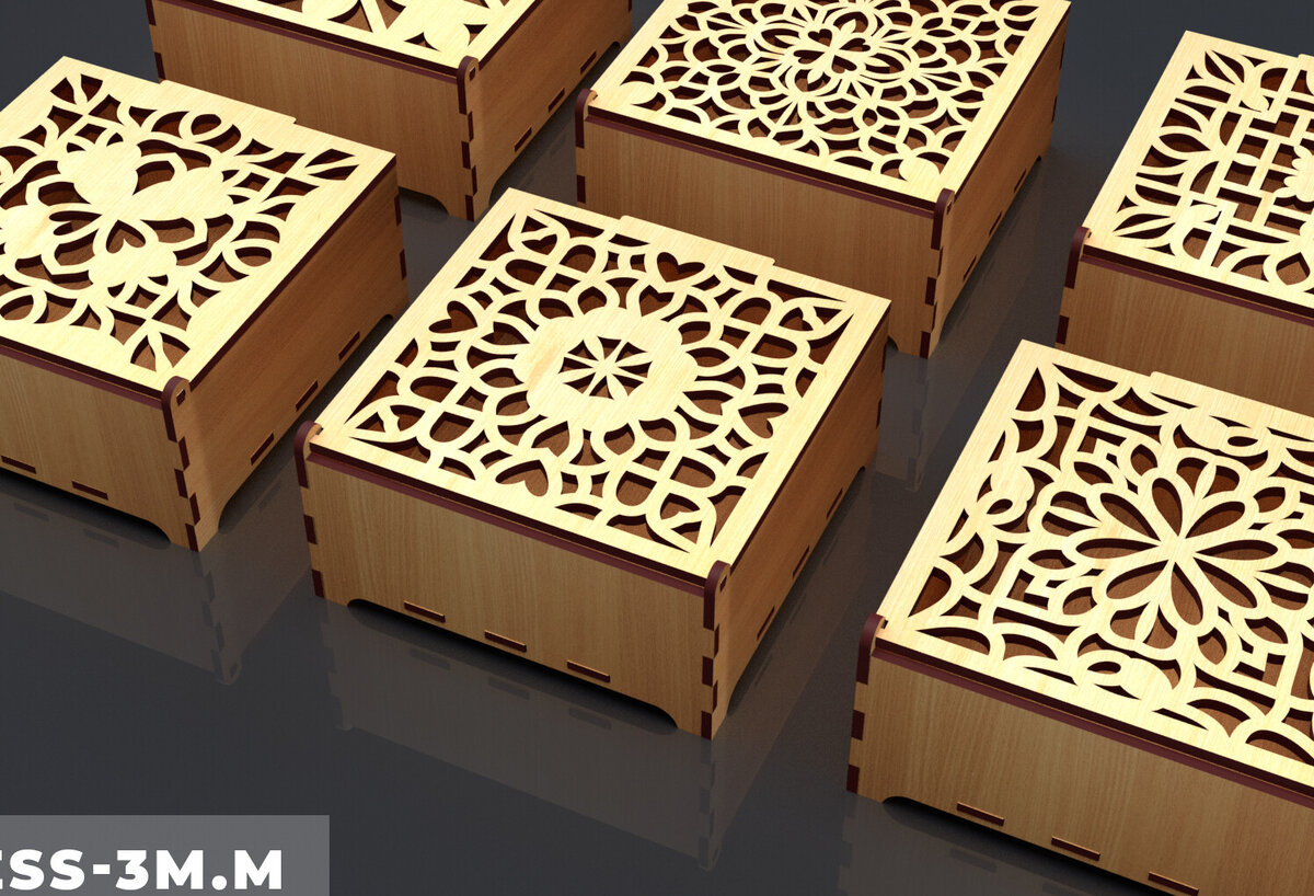 Intra απο ξύλο plywood 3mm-4mm πάχος – Στολίδια Ξύλινο κουτί δώρου 08 Δίασταση  20x20 cm INTRAFABR-84189892