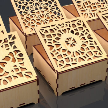 Intra απο ξύλο plywood 3mm-4mm πάχος – Στολίδια Ξύλινο κουτί δώρου 08 Δίασταση 20x20 cm INTRAFABR-84189892 - Image 3