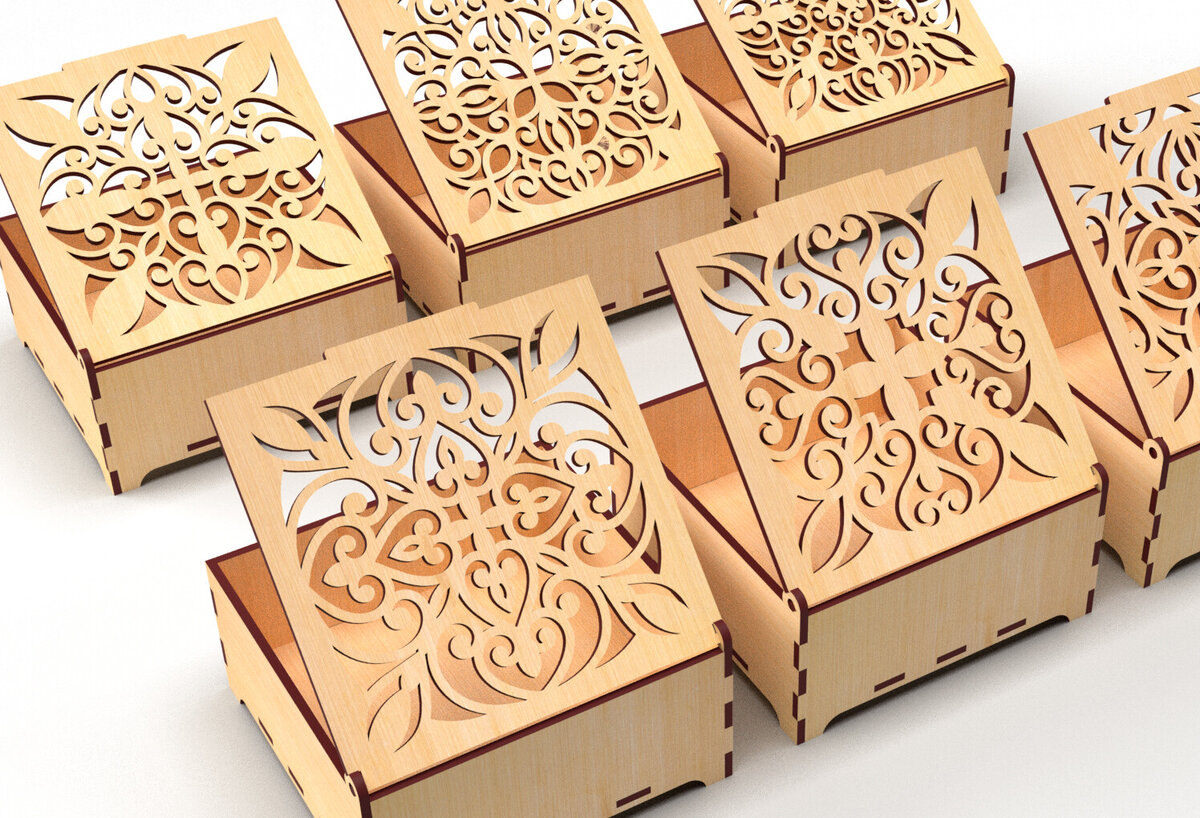 Intra απο ξύλο plywood 3mm-4mm πάχος – Στολίδια Ξύλινο κουτί δώρου 10 Δίασταση  20x20 cm INTRAFABR-83237768