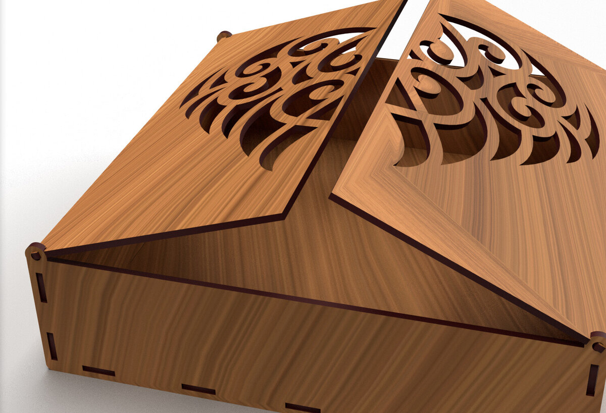 Intra απο ξύλο plywood 3mm-4mm πάχος – Στολίδια Ξύλινο κουτί δώρου 10 Δίασταση  20x20 cm INTRAFABR-80968513