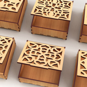 Intra απο ξύλο plywood 3mm-4mm πάχος – Στολίδια Ξύλινο κουτί δώρου 20 Δίασταση  20x20 cm INTRAFABR-86026218 - Image 3