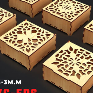 Intra απο ξύλο plywood 3mm-4mm πάχος – Στολίδια Ξύλινο κουτί δώρου Δίασταση  20x20 cm INTRAFABR-84207682