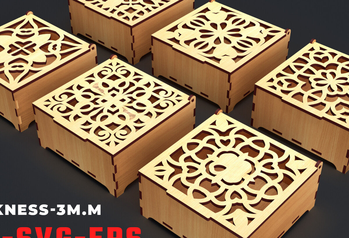 Intra απο ξύλο plywood 3mm-4mm πάχος – Στολίδια Ξύλινο κουτί δώρου Δίασταση  20x20 cm INTRAFABR-84207696