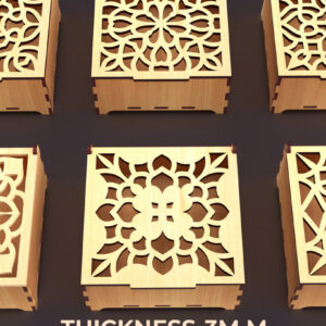 Intra απο ξύλο plywood 3mm-4mm πάχος – Στολίδια Ξύλινο κουτί δώρου Δίασταση  20x20 cm INTRAFABR-86026195