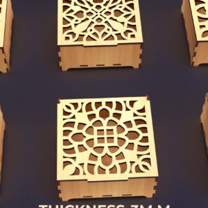 Intra απο ξύλο plywood 3mm-4mm πάχος – Στολίδια Ξύλινο κουτί δώρου Δίασταση  20x20 cm INTRAFABR-86026205