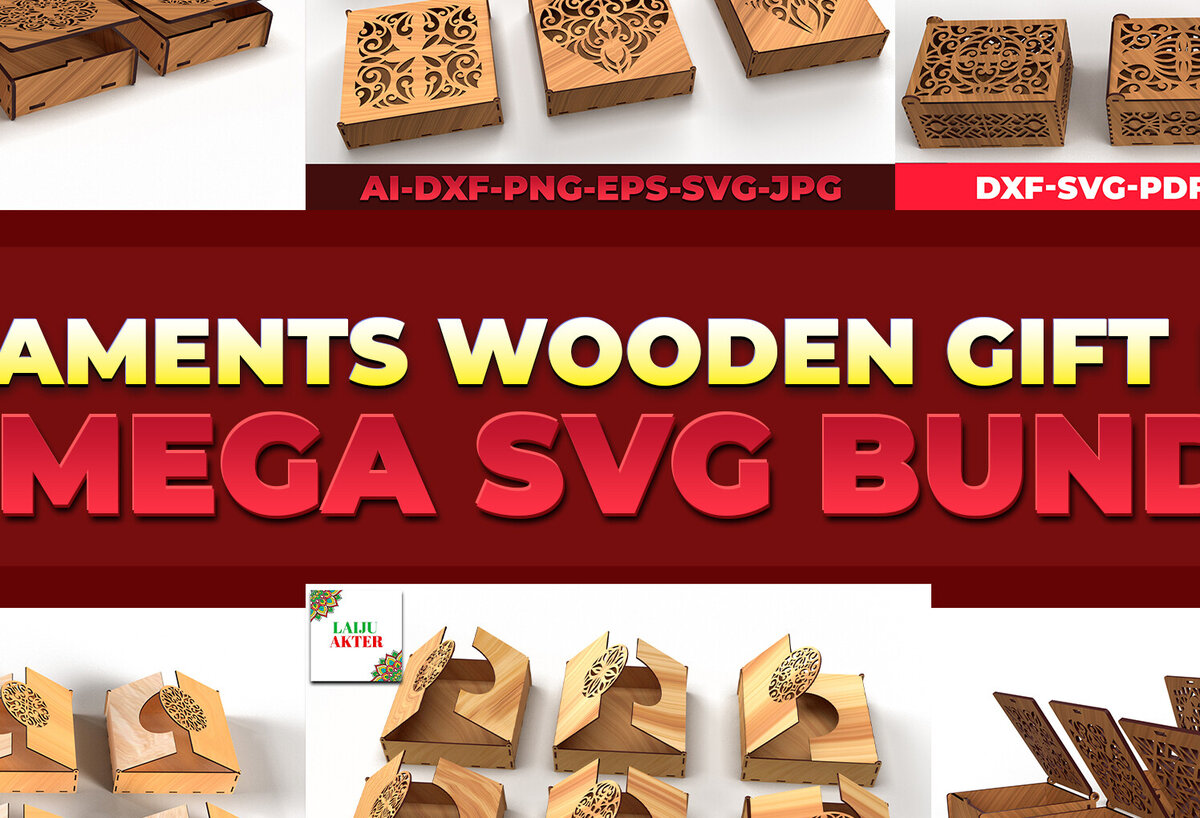 Intra απο ξύλο plywood 3mm-4mm πάχος – Στολίδια Ξύλινο Κουτί Δώρου Mega Πακέτα Δίασταση  20x20 cm INTRAFABR-81441884