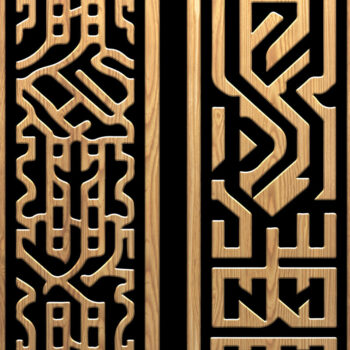 Intra απο ξύλο plywood 3mm-4mm πάχος – Περίτεχνη δέσμη σχεδίασης κοπής με λέιζερ Δίασταση 20x20 cm INTRAFABR-118188290 - Image 4