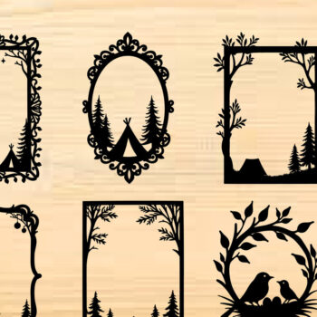 Intra απο ξύλο plywood 3mm-4mm πάχος – Περίτεχνα σχέδια σκηνής της φύσης Δίασταση 20x20 cm INTRAFABR-121726336 - Image 1