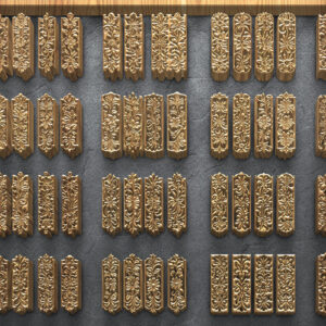 Intra απο ξύλο plywood 3mm-4mm πάχος – Περίτεχνα πάνελ κοπής με κύλιση με λέιζερ Δίασταση 20x20 cm INTRAFABR-124928853