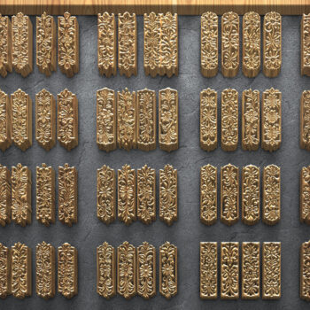 Intra απο ξύλο plywood 3mm-4mm πάχος – Περίτεχνα πάνελ κοπής με κύλιση με λέιζερ Δίασταση  20x20 cm INTRAFABR-124928853 - Image 1