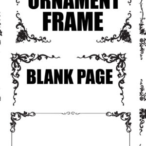 Intra απο ξύλο plywood 3mm-4mm πάχος – Περίτεχνες διανυσματικές κορνίζες & διακοσμητικό Ornam Δίασταση 40x30 cm INTRAFABR-121986330