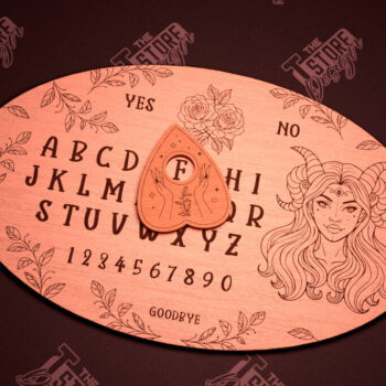 Intra απο ξύλο plywood 3mm-4mm πάχος – Ouija Board | Spirit Board | Απόκρυφο |CNC Δίασταση 20x20 cm INTRAFABR-102595515 - Image 1