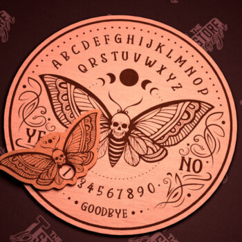 Intra απο ξύλο plywood 3mm-4mm πάχος – Ouija Board | Spirit Board | Απόκρυφο |CNC Δίασταση 20x20 cm INTRAFABR-102595521 - Image 1