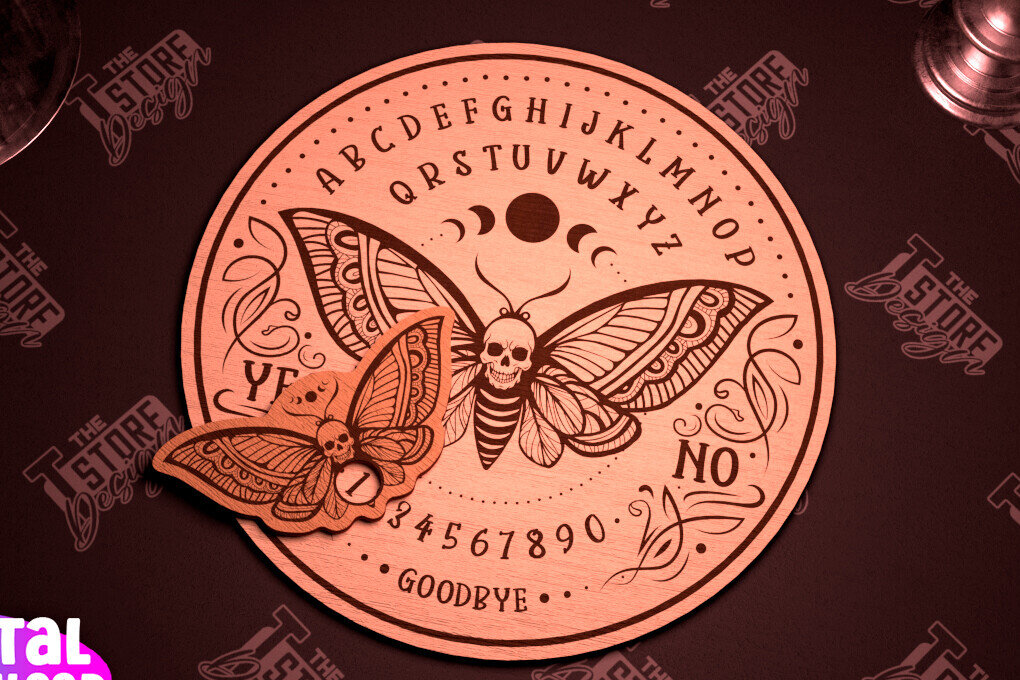 Intra απο ξύλο plywood 3mm-4mm πάχος – Ouija Board | Spirit Board | Απόκρυφο |CNC Δίασταση  20x20 cm INTRAFABR-102595521