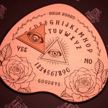 Intra απο ξύλο plywood 3mm-4mm πάχος – Ouija Board | Spirit Board | Απόκρυφο |CNC Δίασταση 20x20 cm INTRAFABR-102595526 - Image 1