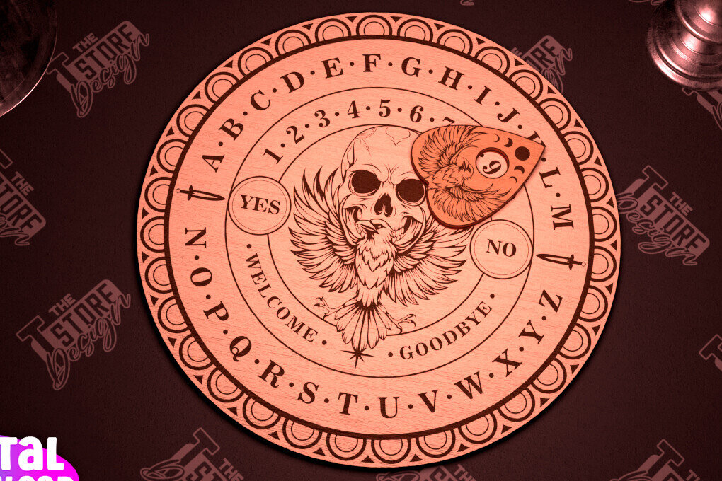 Intra απο ξύλο plywood 3mm-4mm πάχος – Ouija Board | Spirit Board | Απόκρυφο |CNC Δίασταση  20x20 cm INTRAFABR-102595530