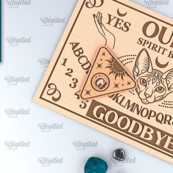 Intra απο ξύλο plywood 3mm-4mm πάχος – Πακέτα κοπής με λέιζερ Ouija Spirit Boards Δίασταση  20x20 cm INTRAFABR-99985175 - Image 3