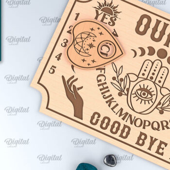 Intra απο ξύλο plywood 3mm-4mm πάχος – Πακέτα κοπής με λέιζερ Ouija Spirit Boards Δίασταση  20x20 cm INTRAFABR-99985175 - Image 4
