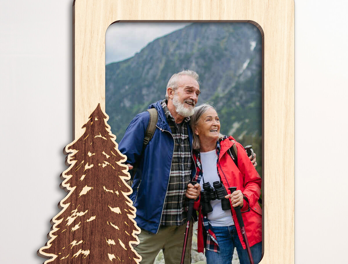 Intra απο ξύλο plywood 3mm-4mm πάχος – Το Adventures Photo Frame Δίασταση  45x45 cm INTRAFABR-102981117