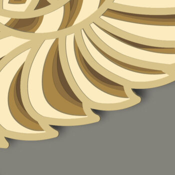Intra απο ξύλο plywood 3mm-4mm πάχος – Κουκουβάγια Multilayer/Papercut/Laser Cut Δίασταση 20x20 cm INTRAFABR-64872274 - Image 5