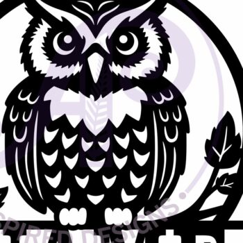 Intra απο ξύλο plywood 3mm-4mm πάχος – Όνομα κουκουβάγιας Επιγραφή τοίχου, Personalized Δίασταση  40x30 cm INTRAFABR-120869443 - Image 6