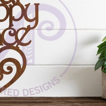Intra απο ξύλο plywood 3mm-4mm πάχος – Our Happy Place Wall Art Sign, Αρχείο. Δίασταση  40x30 cm INTRAFABR-104459283 - Image 1