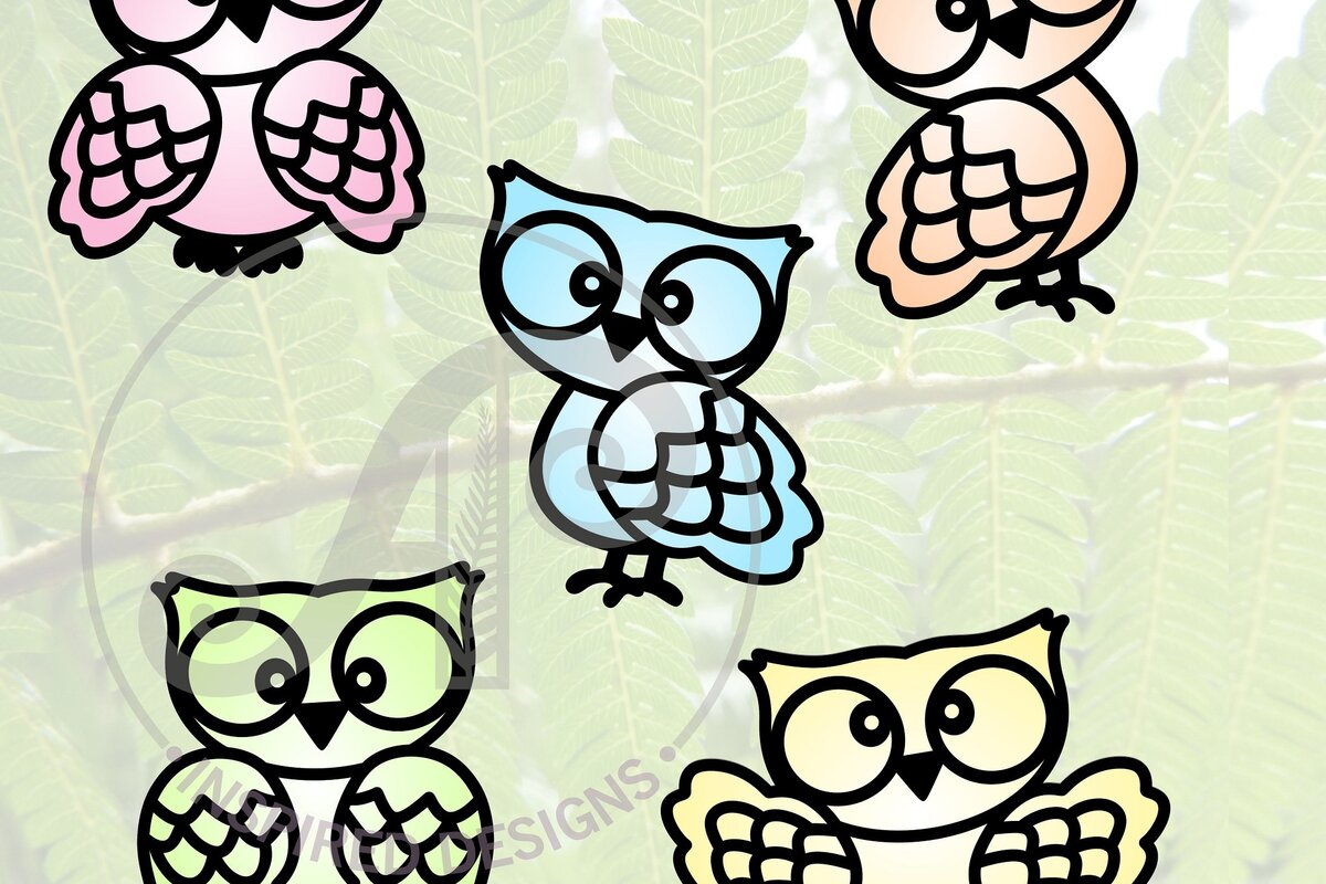 Intra απο ξύλο plywood 3mm-4mm πάχος – Αρχεία αποκοπής λέιζερ δύο επιπέδων κουκουβάγιας Δίασταση  20x20 cm INTRAFABR-66197863