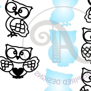 Intra απο ξύλο plywood 3mm-4mm πάχος – Αρχεία αποκοπής λέιζερ δύο επιπέδων κουκουβάγιας Δίασταση  20x20 cm INTRAFABR-66197863 - Image 2