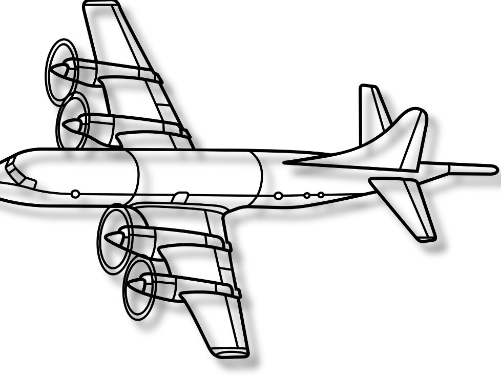 Intra απο ξύλο plywood 3mm-4mm πάχος – Αεροσκάφος P-3C OrionModel Dxf Δίασταση  20x20 cm INTRAFABR-116936092