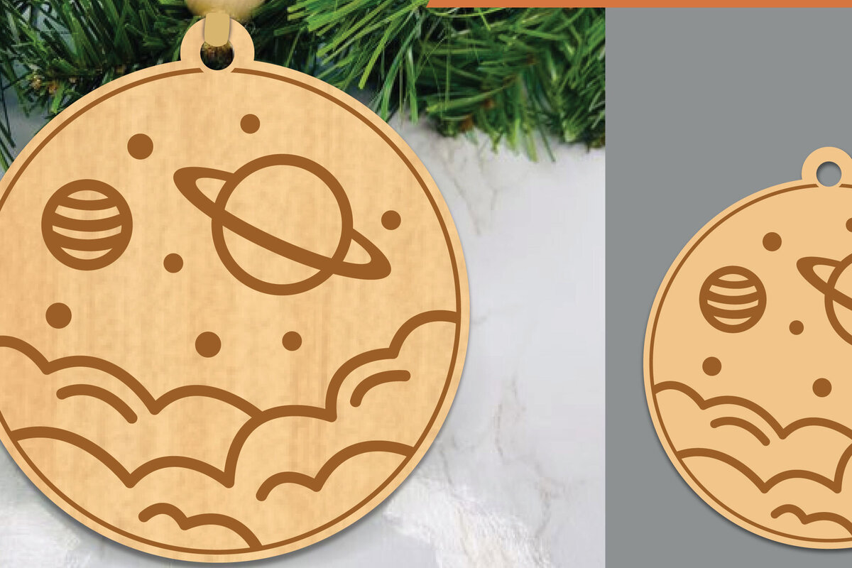 Intra απο ξύλο plywood 3mm-4mm πάχος – Στολίδι κοπής με λέιζερ του εξωτερικού χώρου 1 Δίασταση  20x20 cm INTRAFABR-106401840