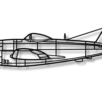Intra απο ξύλο plywood 3mm-4mm πάχος – P-47 Aircraft Vector Model Δίασταση  20x20 cm INTRAFABR-116999745 - Image 1