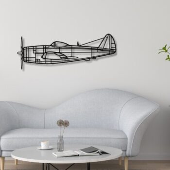 Intra απο ξύλο plywood 3mm-4mm πάχος – P-47 Aircraft Vector Model Δίασταση  20x20 cm INTRAFABR-116999745 - Image 2