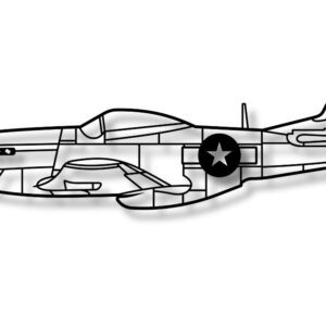 Intra απο ξύλο plywood 3mm-4mm πάχος – P-51 Mustang αεροπλάνο διανυσματική σιλουέτα Δίασταση 20x20 cm INTRAFABR-117000121