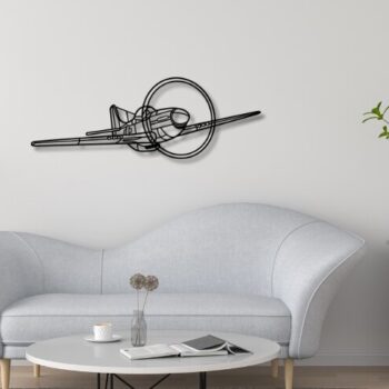 Intra απο ξύλο plywood 3mm-4mm πάχος – P-51 Mustang Silhouette Δίασταση 20x20 cm INTRAFABR-117000365 - Image 3