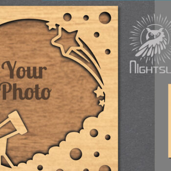 Intra απο ξύλο plywood 3mm-4mm πάχος – Κορνίζα φωτογραφιών με του εξωτερικού διαστήματος 8 Δίασταση  20x20 cm INTRAFABR-112991698 - Image 1