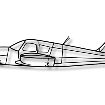 Intra απο ξύλο plywood 3mm-4mm πάχος – PA-28 Cherokee Vector αεροπλάνο Dxf Δίασταση 20x20 cm INTRAFABR-117186915 - Image 1