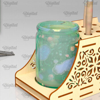 Intra απο ξύλο plywood 3mm-4mm πάχος – Στήριγμα πινέλου βαφής Δίασταση  20x20 cm INTRAFABR-98145954 - Image 1