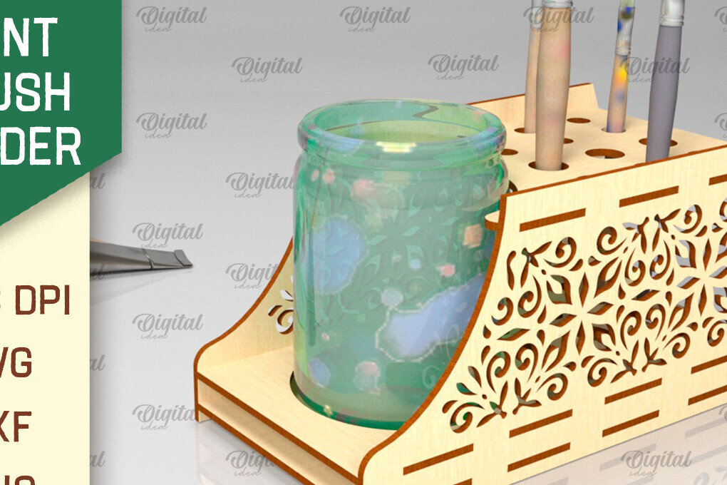 Intra απο ξύλο plywood 3mm-4mm πάχος – Στήριγμα πινέλου βαφής Δίασταση  20x20 cm INTRAFABR-98145954