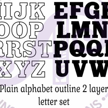 Intra απο ξύλο plywood 3mm-4mm πάχος – Σετ αλφαβήτου περίγραμμα γραμμάτων X 26 Δίασταση 20x20 cm INTRAFABR-97128651 - Image 5