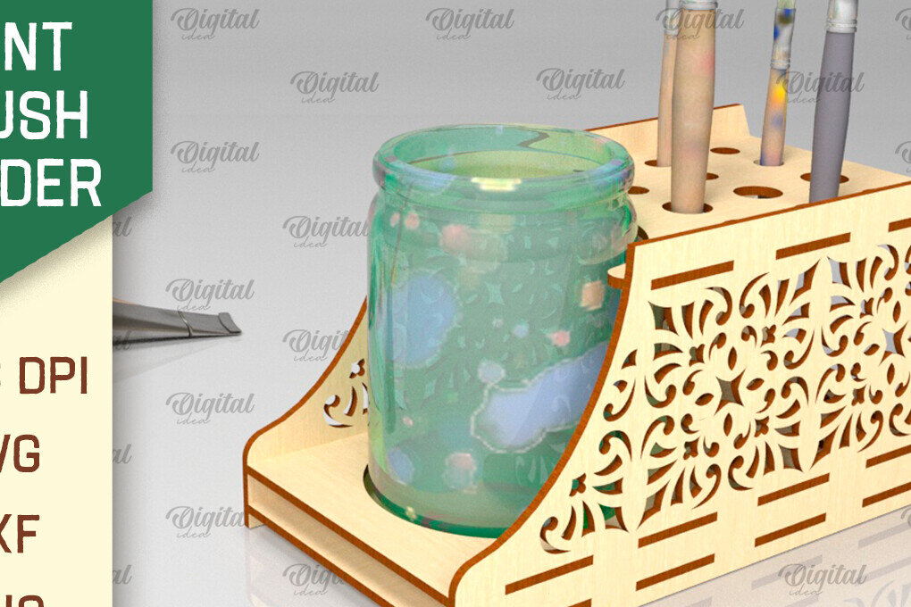 Intra απο ξύλο plywood 3mm-4mm πάχος – Στήριγμα πινέλου βαφής Δίασταση  20x20 cm INTRAFABR-98145514