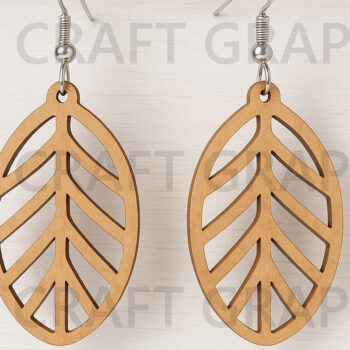 Intra απο ξύλο plywood 3mm-4mm πάχος – Σκουλαρίκια σε φύλλα οβάλ κοπής Δίασταση  5x5 cm INTRAFABR-123814131 - Image 1