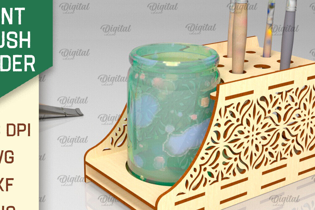 Intra απο ξύλο plywood 3mm-4mm πάχος – Στήριγμα πινέλου βαφής Δίασταση  20x20 cm INTRAFABR-98145611