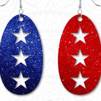 Intra απο ξύλο plywood 3mm-4mm πάχος – Οβάλ Σκουλαρίκι, Αστέρι Σκουλαρίκι Δίασταση  5x5 cm INTRAFABR-30644111 - Image 2