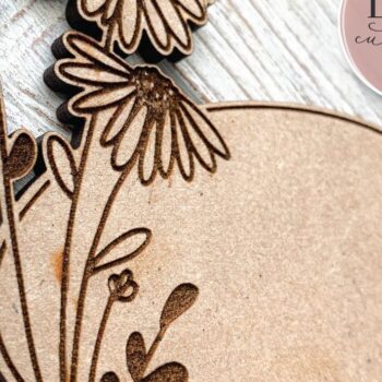 Intra απο ξύλο plywood 3mm-4mm πάχος – Οβάλ λουλουδάτο σημάδι Δίασταση  20x20 cm INTRAFABR-70925463 - Image 4